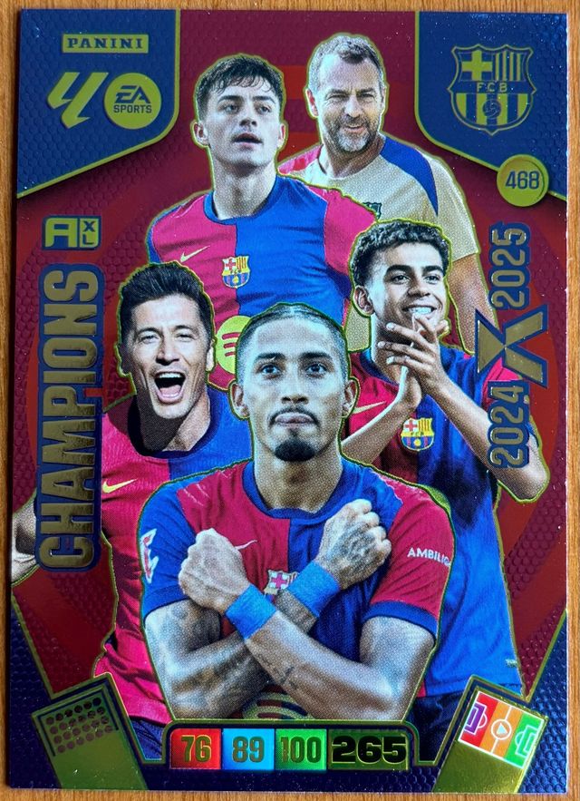 Ficha Champions - Barcelona - Panini 2025/26