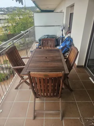 Mesa de madera para exterior cattier