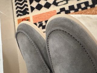 Loro Piana Summer Walk Mocasines Grises