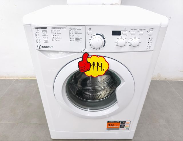 LAVADORA INDESIT 7 KILOS 1000 RPM A++ ENVIOS
