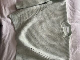 Jersey punto MNG verde agua talla L