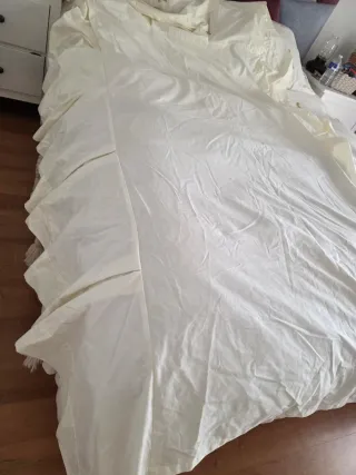 2 Cubrecanapés cama 90cm Beige/color clarito