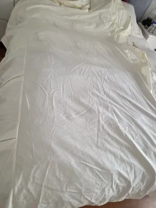 2 Cubrecanapés cama 90cm Beige/color clarito