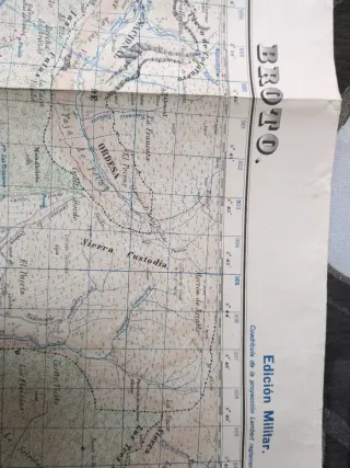 Mapa Militar Bronto 1950