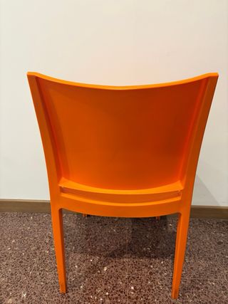 Sillas Naranja Plástico