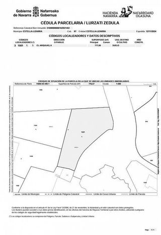 Terreno en venta en Estella/Lizarra