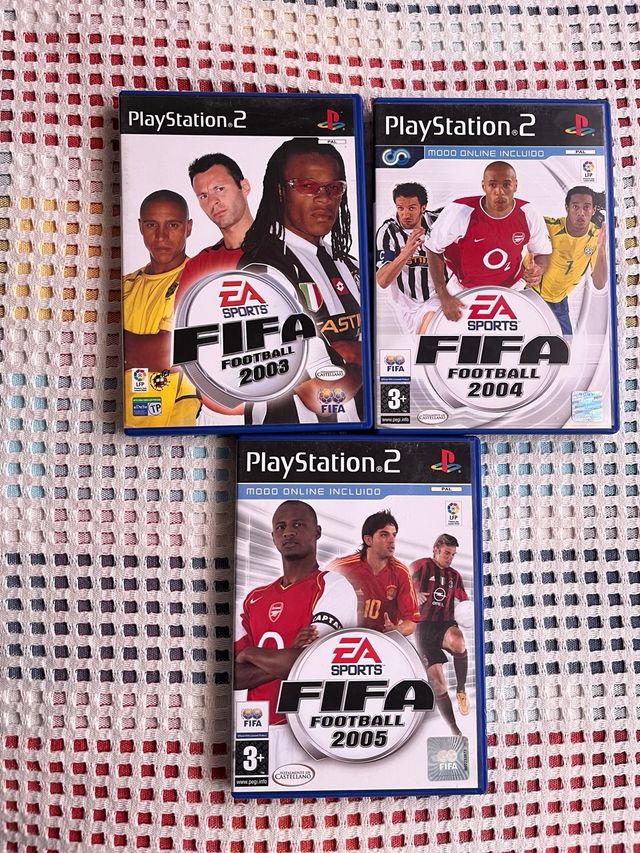 Lote 7 Juegos FIFA PS2 (03, 04, 05, 06, 07, 08, 09