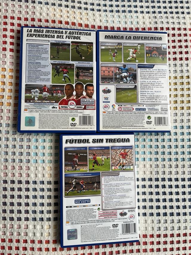 Lote 7 Juegos FIFA PS2 (03, 04, 05, 06, 07, 08, 09