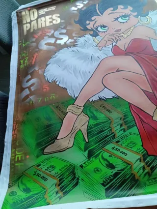 Cuadro Betty Boop , con certificado de autenticida