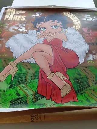 Cuadro Betty Boop , con certificado de autenticida
