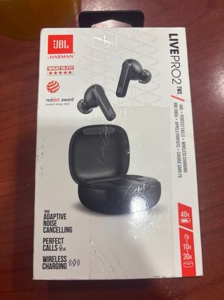 JBL Live Pro 2 TWS Auriculares Inalámbricos Negros