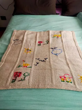 Copertina neonato fatta a mano