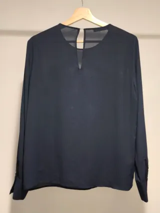 Blusa azul Mango