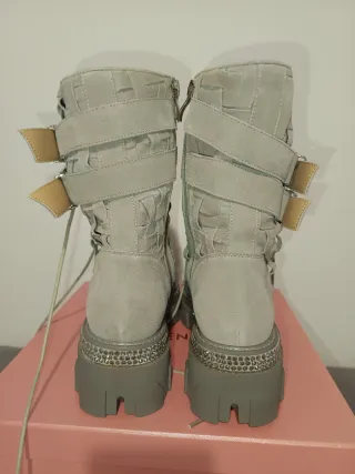 Botas Alma en Pena ante gris talla 37