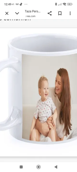Taza personalizada con foto