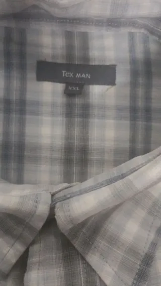 Camisa cuadros algodón Tex XXL