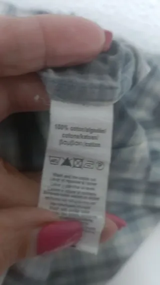 Camisa cuadros algodón Tex XXL