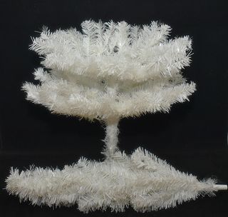 Árbol de Navidad blanco artificial 120cm