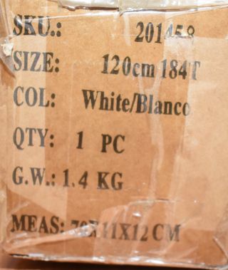 Árbol de Navidad blanco artificial 120cm