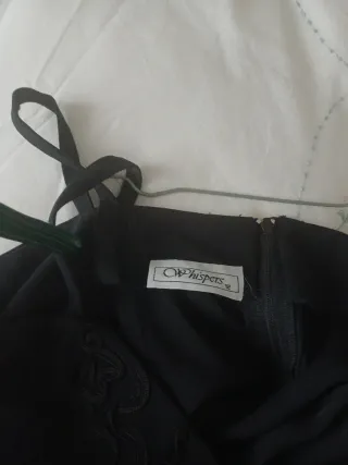 Vestido largo negro con chaqueta