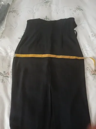 Vestido largo negro con chaqueta