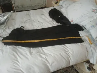 Vestido largo negro con chaqueta