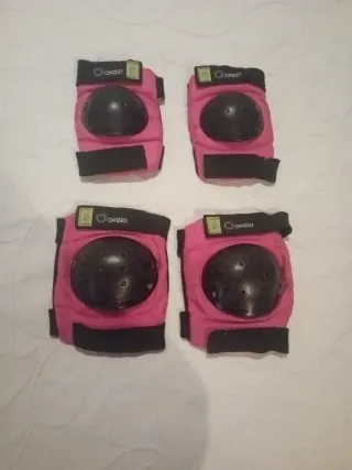 Rodilleras y coderas Oxelo rosas