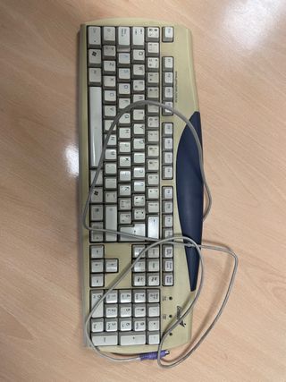 Teclado Genius KB-09 Beige/Azul