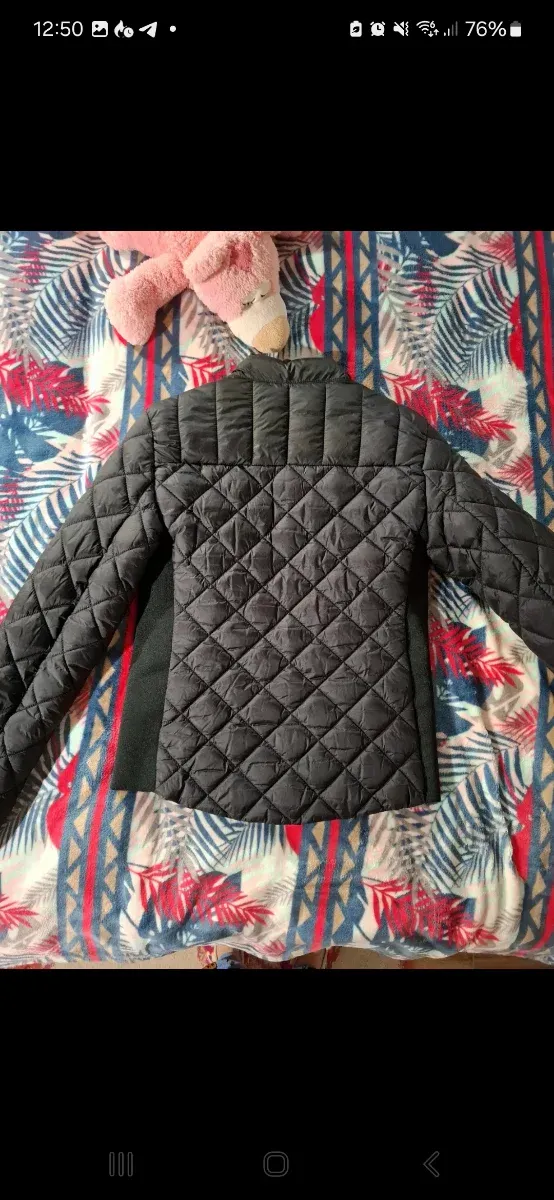 Chaqueta acolchada Mango negra Talla XS