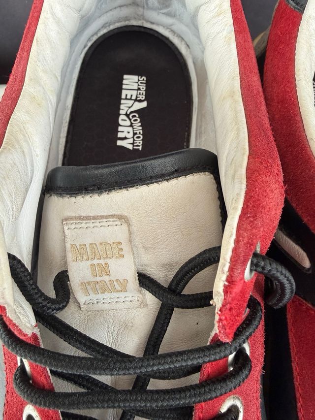 Zapatillas Sport Dsquared número 45 Negras/Rojas