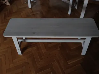 2 x Banco de madera Ikea