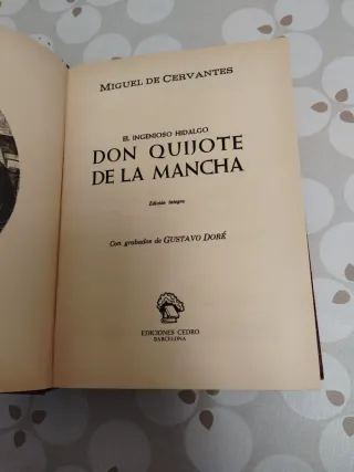 Libro Don Quijote de la Mancha
