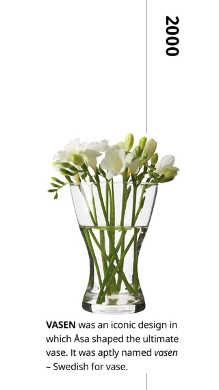 Jarrón IKEA Åsa Gray vintage descatalogado