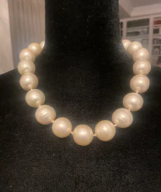 Conjunto perlas cultivadas grandes,pendientes,coll