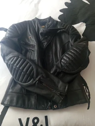 Chaqueta de cuero para moto