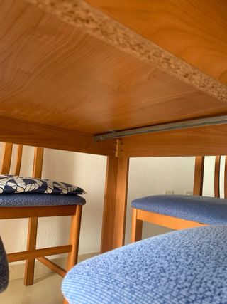 Mesa Comedor Madera Extensible + 4 Sillas