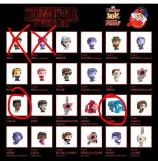 Kinder Joy Stranger Things Funko Pop