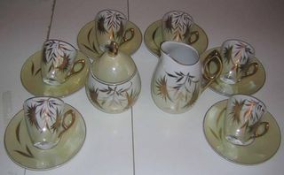 Juego de café retro Capeans porcelana