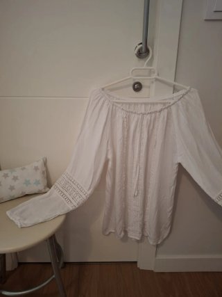 Blusa bohemia blanca