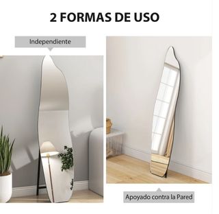 Espejo de pie cuerpo entero irregular