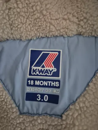 Giubbotto K-Way Bimbo Azzurro