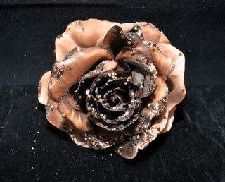 Rosa Decorativa Árbol Navidad Marrón