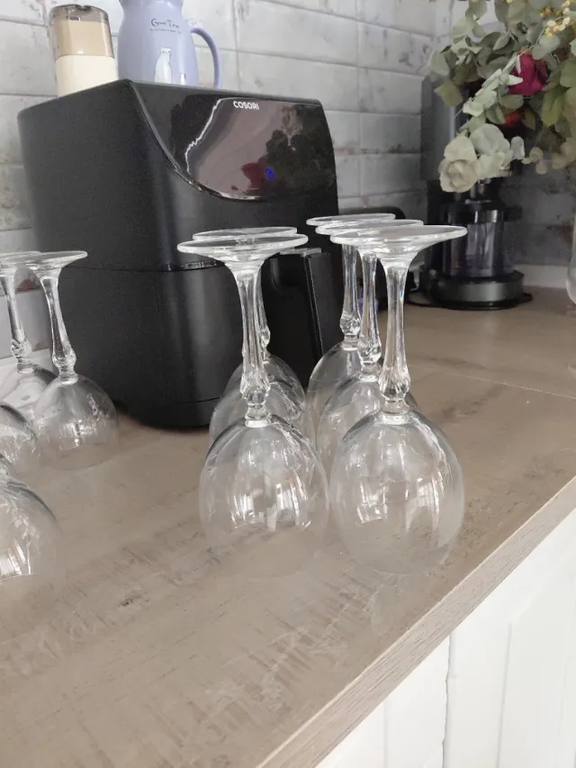 Conjunto de copas de cristal