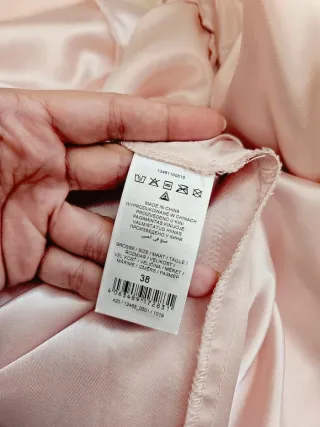 Vestido de fiesta rosa largo