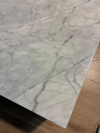 Mesa de centro mármol y madera