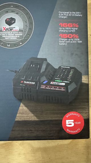 Cargador Parkside 12A X20VTEAM