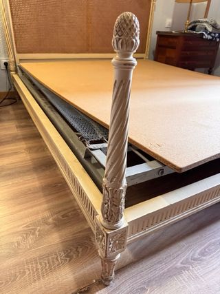 Cama Matrimonio Vintage Luis XVI con Cabecero