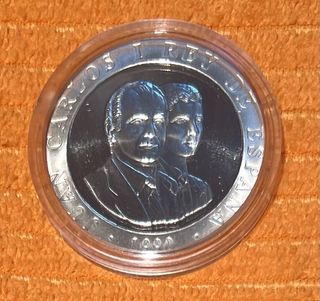 Moneda 2000 Pesetas Barcelona '92 Cesta Punta
