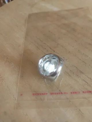 Anello ottone 3 pietre occhio di gatto