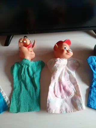 Lote de 4 marionetas infantiles